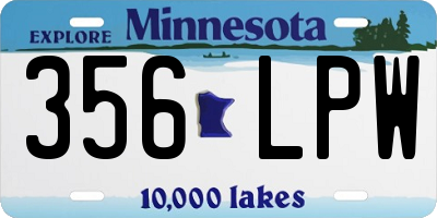 MN license plate 356LPW
