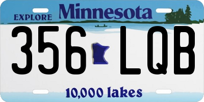 MN license plate 356LQB