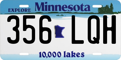 MN license plate 356LQH