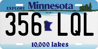 MN license plate 356LQL
