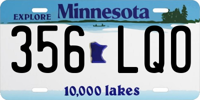 MN license plate 356LQO