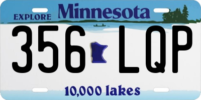 MN license plate 356LQP