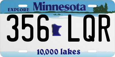 MN license plate 356LQR