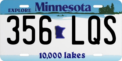 MN license plate 356LQS