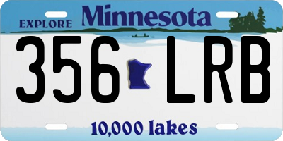 MN license plate 356LRB