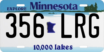 MN license plate 356LRG