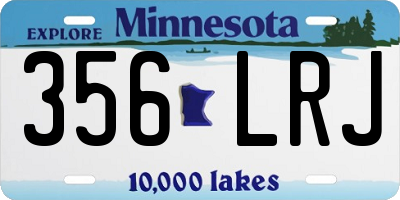 MN license plate 356LRJ