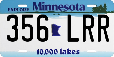 MN license plate 356LRR
