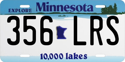 MN license plate 356LRS