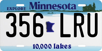 MN license plate 356LRU