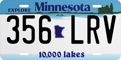 MN license plate 356LRV