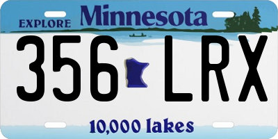 MN license plate 356LRX