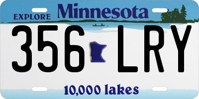 MN license plate 356LRY