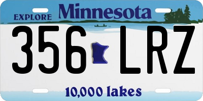 MN license plate 356LRZ
