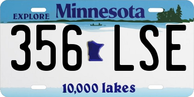 MN license plate 356LSE