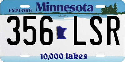MN license plate 356LSR