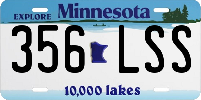 MN license plate 356LSS