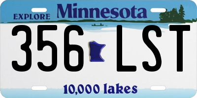 MN license plate 356LST