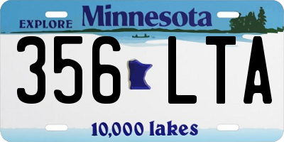 MN license plate 356LTA