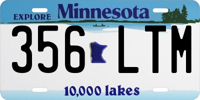 MN license plate 356LTM