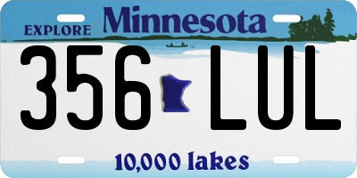 MN license plate 356LUL