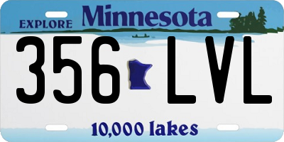 MN license plate 356LVL