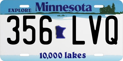 MN license plate 356LVQ