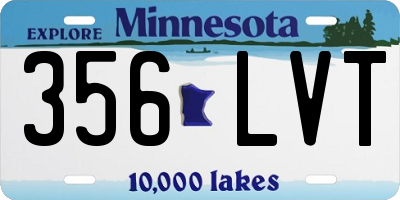 MN license plate 356LVT