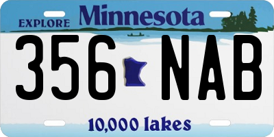 MN license plate 356NAB