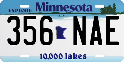 MN license plate 356NAE