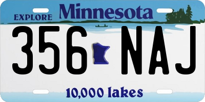 MN license plate 356NAJ