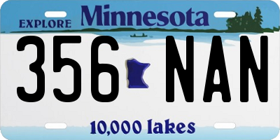 MN license plate 356NAN