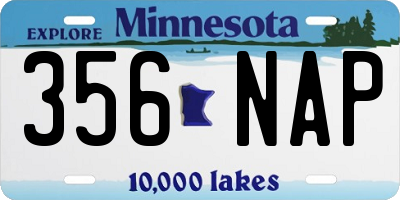 MN license plate 356NAP