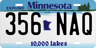 MN license plate 356NAQ