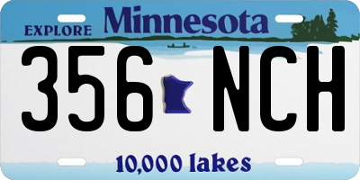 MN license plate 356NCH