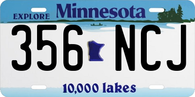 MN license plate 356NCJ
