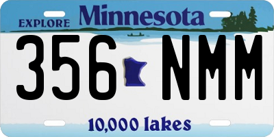MN license plate 356NMM