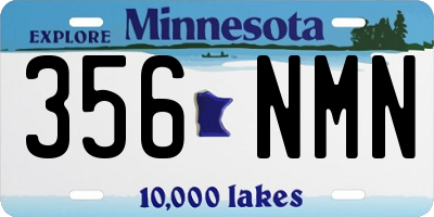 MN license plate 356NMN