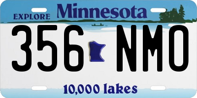 MN license plate 356NMO