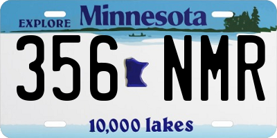 MN license plate 356NMR