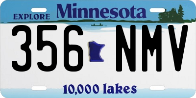 MN license plate 356NMV