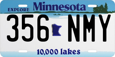 MN license plate 356NMY