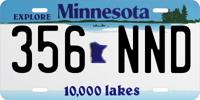 MN license plate 356NND