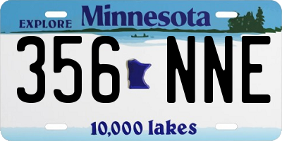 MN license plate 356NNE