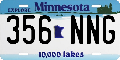 MN license plate 356NNG