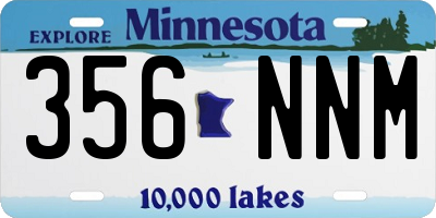 MN license plate 356NNM