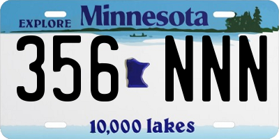 MN license plate 356NNN