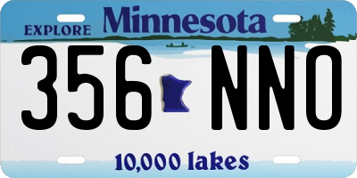 MN license plate 356NNO