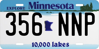 MN license plate 356NNP