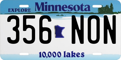 MN license plate 356NON